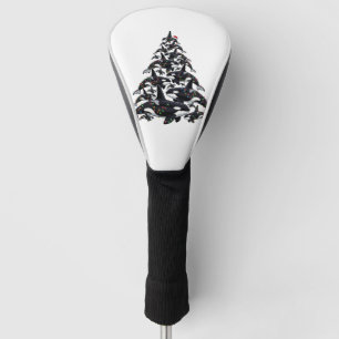 Couvre-club De Golf Sapin de Noël orque pour l'amour de l'océan et de