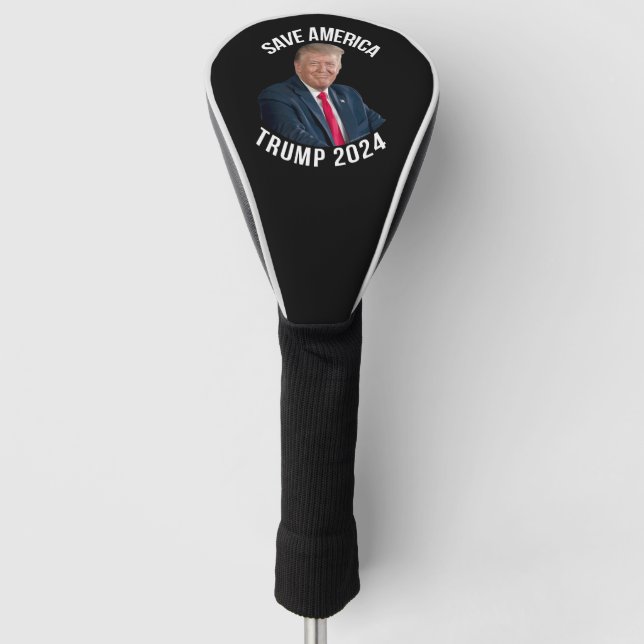 Couvre-club De Golf Sauvez l'Amérique Trump 2024 Président Donald J. T (Devant)