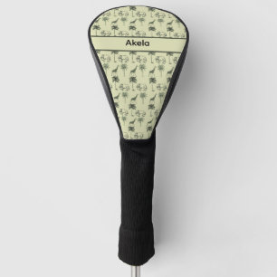 Couvre-club De Golf Savanna Motif africain, coutume