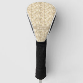 Couvre-club De Golf Scales de dragon à l'apparence dorée avec nom
