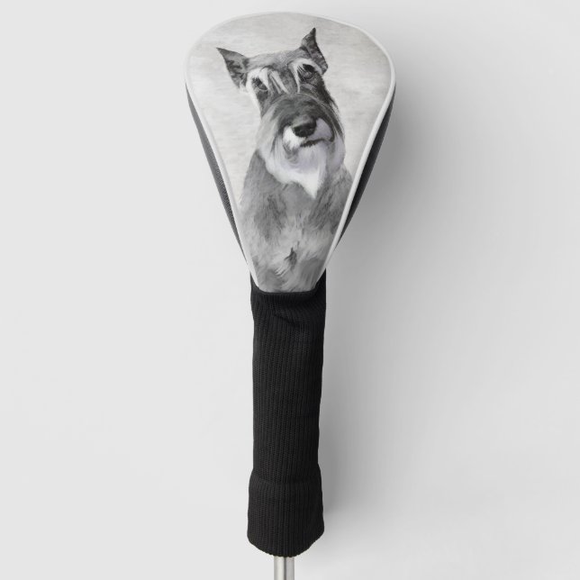 Couvre-club De Golf Schnauzer (Giant) Peinture - Chien Art (Devant)