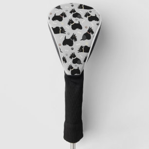 Couvre-club De Golf Scottish Terrier Paws and Bones Scottie