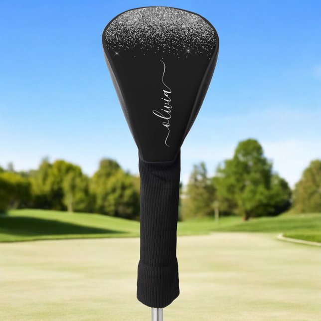Couvre-club De Golf Script Monogram Girly Name (Créateur téléchargé)