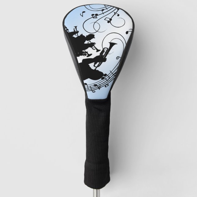 Couvre-club De Golf Section Trumpet Musique bleue (Devant)