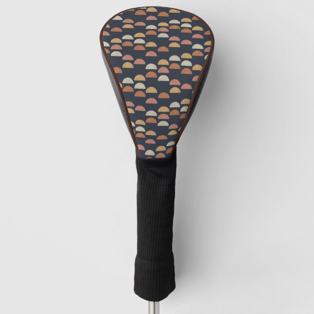 Couvre-club De Golf Semi motif géométrique de cercle (Devant)