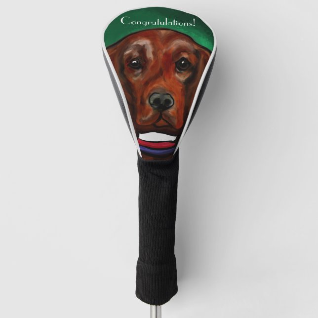 Couvre-club De Golf Setter rouge irlandais (Devant)
