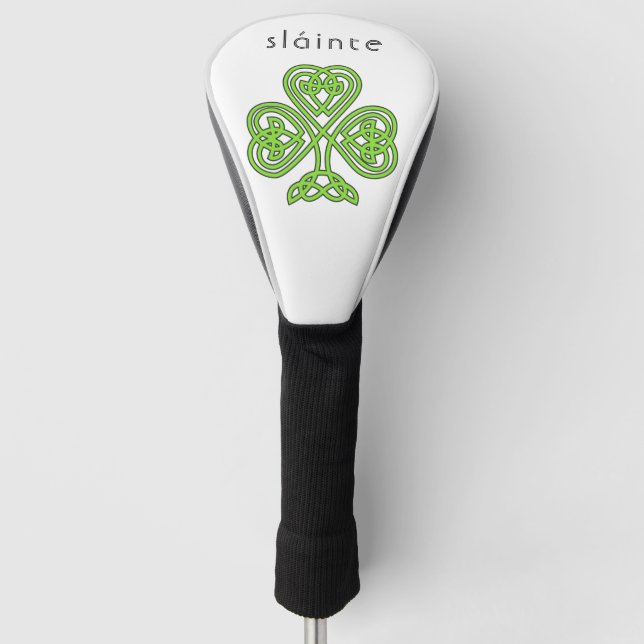 Couvre-club De Golf Shamrock celte Sainte Vert Saint Patrick (Devant)