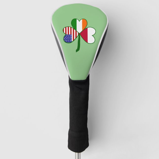 Couvre-club De Golf Shamrock du drapeau polonais (Devant)