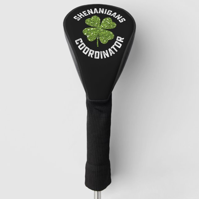 Couvre-club De Golf Shenanigans Coordonnateur Funny St Patrick's Day (Devant)