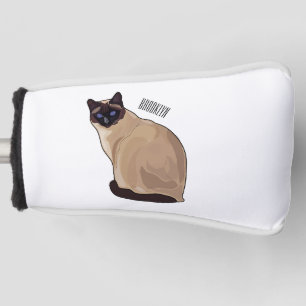 Couvre-club De Golf Siamese cat cartoon