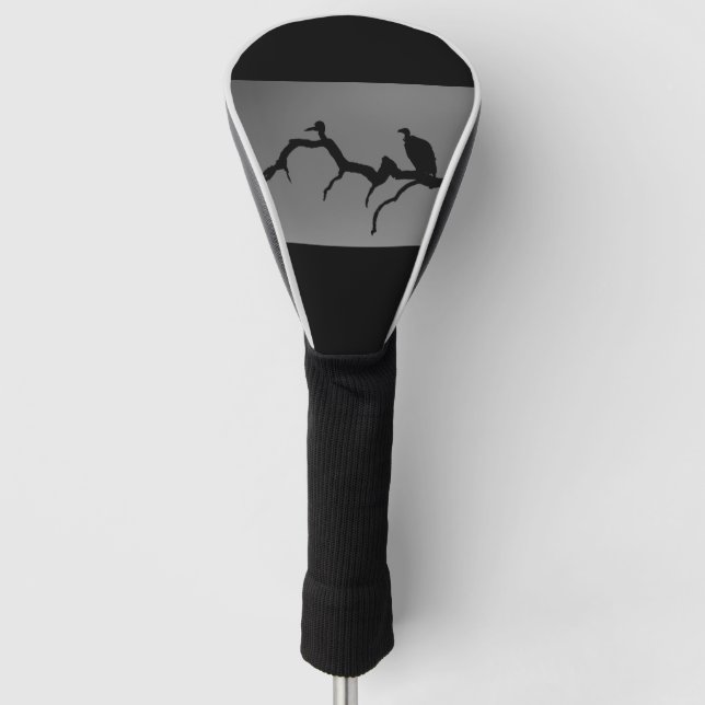 Couvre-club De Golf Silhouette vautour (Devant)