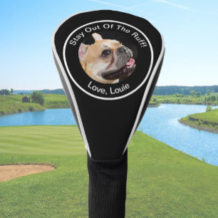 Couvre-club De Golf Simple personnalisation chien photo golfeur cadeau