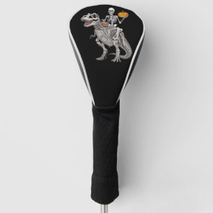 Couvre-club De Golf Skeleton équitation maman Dinosaur T rex Halloween
