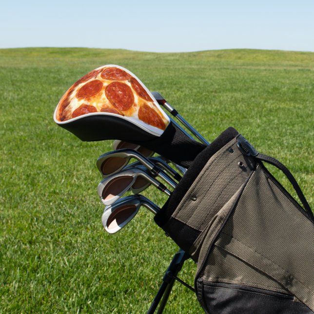 Couvre-club De Golf SlipperyJoe's classique pepperoni pizza tranche fo (In Situ)
