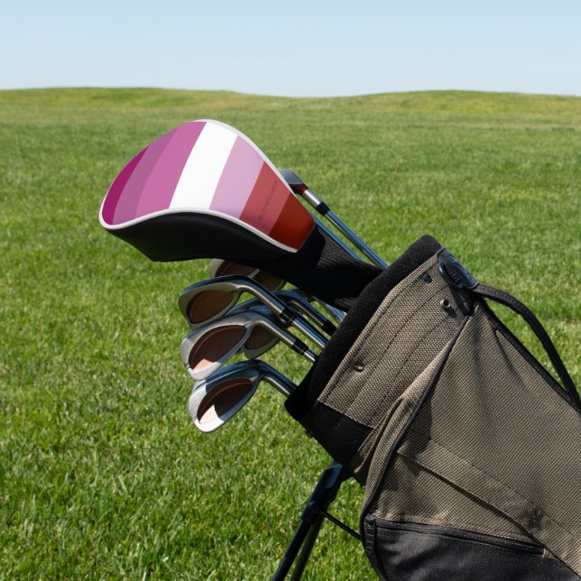 Couvre-club De Golf SlipperyJoe's lesbian pride flag feminine communit (In Situ)