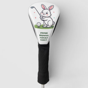 Couvre-club De Golf Some Bunny adore le golf Printemps Jardin Vert Drô