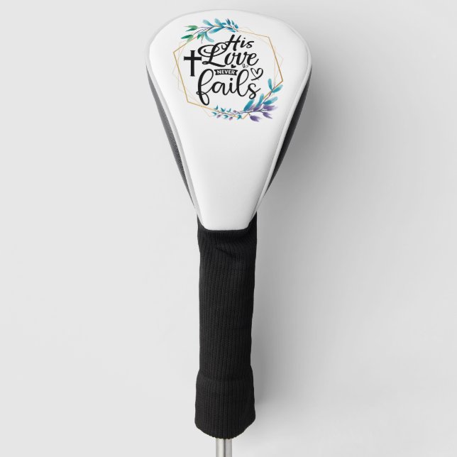 Couvre-club De Golf Son Amour n'échoue jamais (Devant)