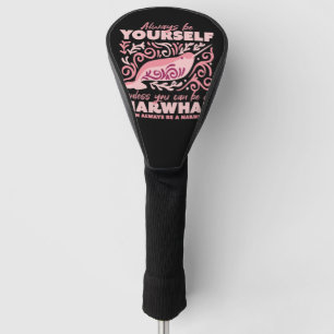 Couvre-club De Golf Soyez toujours vous-même, ornement narval animal