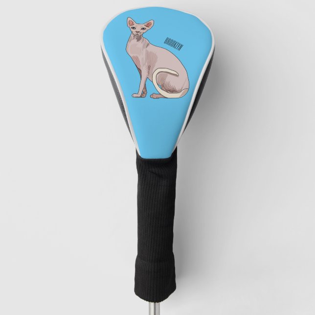 Couvre-club De Golf Sphynx cat (Devant)