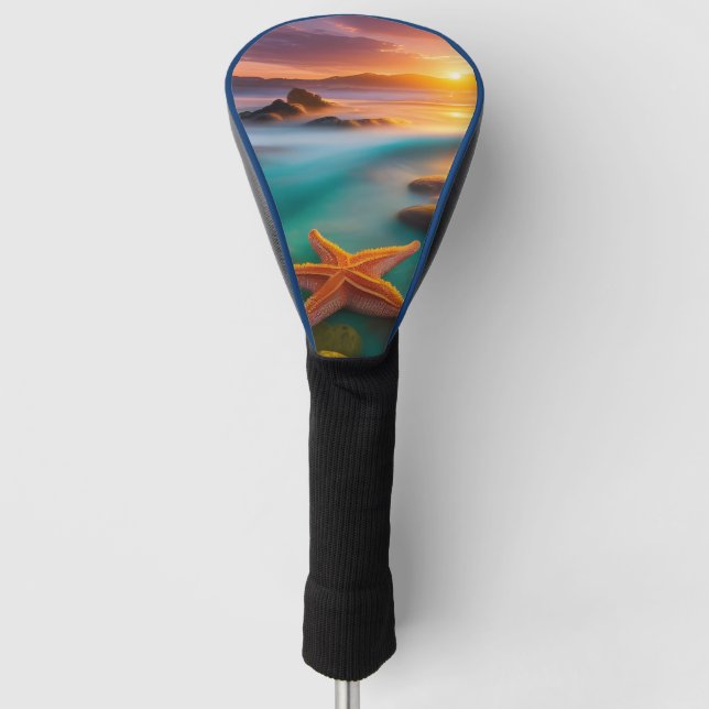 Couvre-club De Golf Starfish sur la plage à Dawn (Devant)