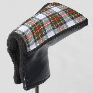 Couvre-club De Golf Stewart Royal Dress Plaid Scottish Motif