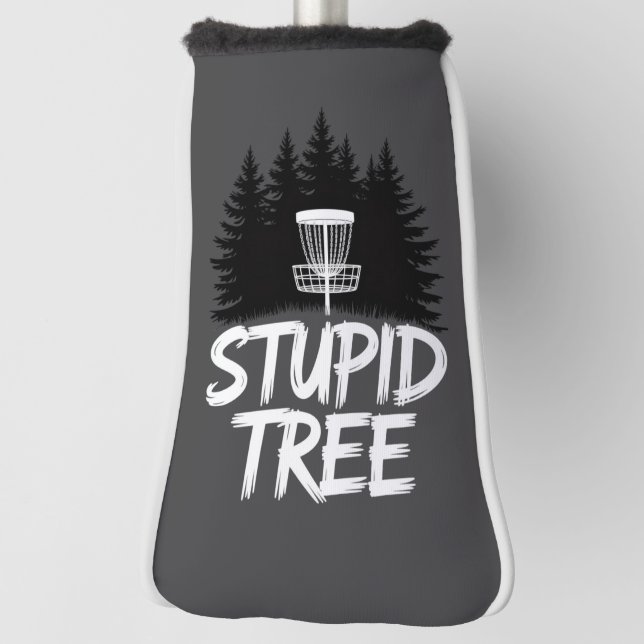 Couvre-club De Golf Stupid Tree Disc Golf Funny Frisbee Golf Golfer (Tourné à 90°)