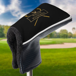 Couvre-club De Golf Style Personnalisé Noir Et Or