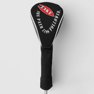 Couvre-club De Golf Suivez le chemin moins suivi