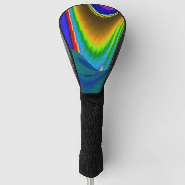 Couvre-club De Golf Summerrainbow, Rainbowart 3D Abstrait (Devant)