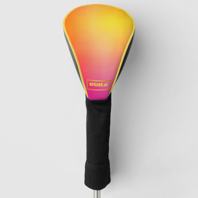 Couvre-club De Golf Sunset Glow Ombre Customized (Devant)