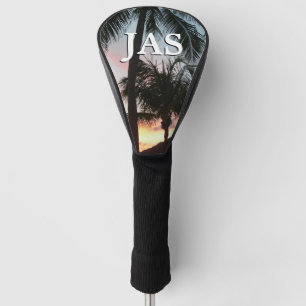 Couvre-club De Golf Sunset Palms Tropical Paysage Photographie