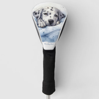 Couvre-club De Golf Super mignon ange dormant chiot Dalmatien Chien 00