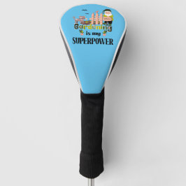 Couvre-club De Golf Superpuissance du jardin, jardinier mignon