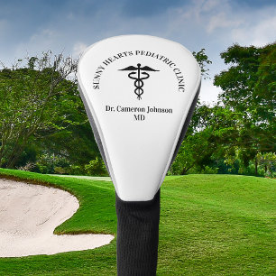 Couvre-club De Golf Symbole Caduceus Médicale docteur personnalisé