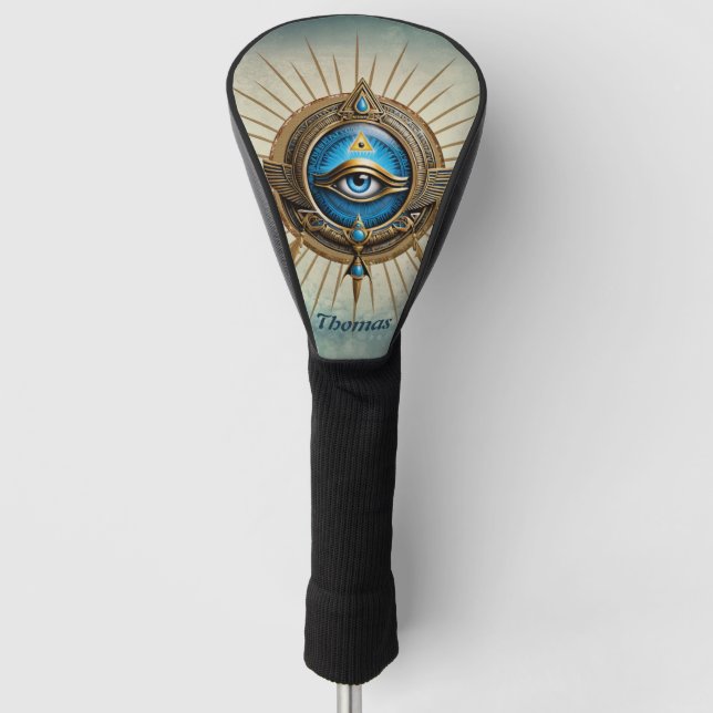 Couvre-club De Golf Symbole de l'oeil allant égyptien, (Devant)