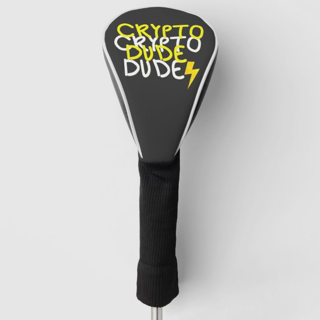 Couvre-club De Golf SYMBOLE D'ÉNERGIE Funky Crypto Dude (Devant)