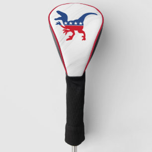 Couvre-club De Golf T-Rex patriotique anti-politique