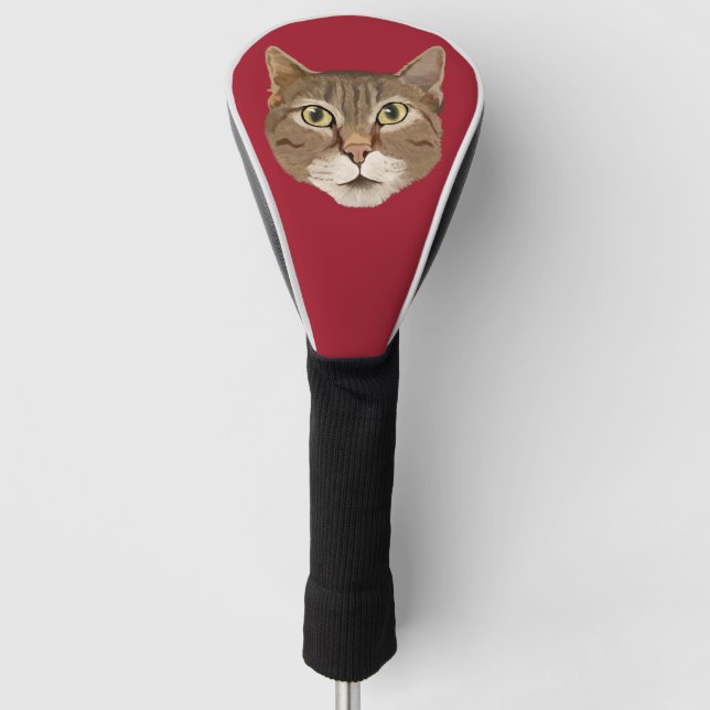 Couvre-club De Golf Tabby Cat (Devant)