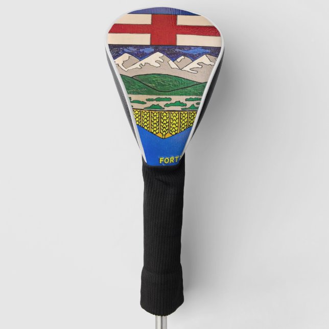 Couvre-club De Golf Tableau du drapeau de l'Alberta (Devant)