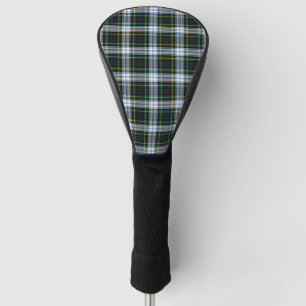 Couvre-club De Golf Tartan Clan Gordon Plaid White Green À damiers