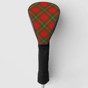 Couvre-club De Golf tartan MacGregor rouge vert carreaux