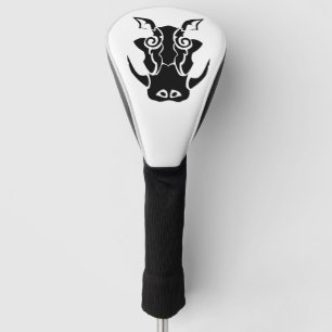 Couvre-club De Golf Tattoo Tribal Style Botte Head