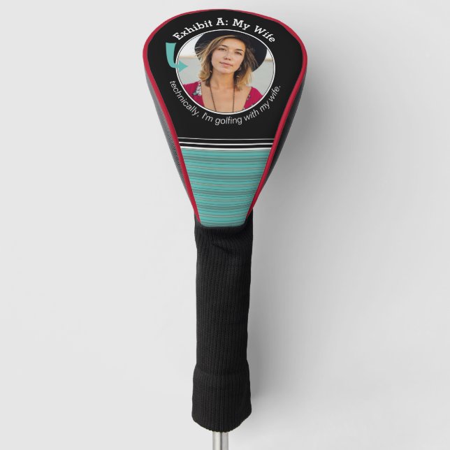 Couvre-club De Golf Techniquement, Je Golf Avec Ma Femme (Devant)