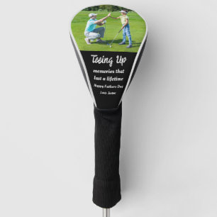 Couvre-club De Golf Tee Up Souvenirs Fête des pères cadeau photo