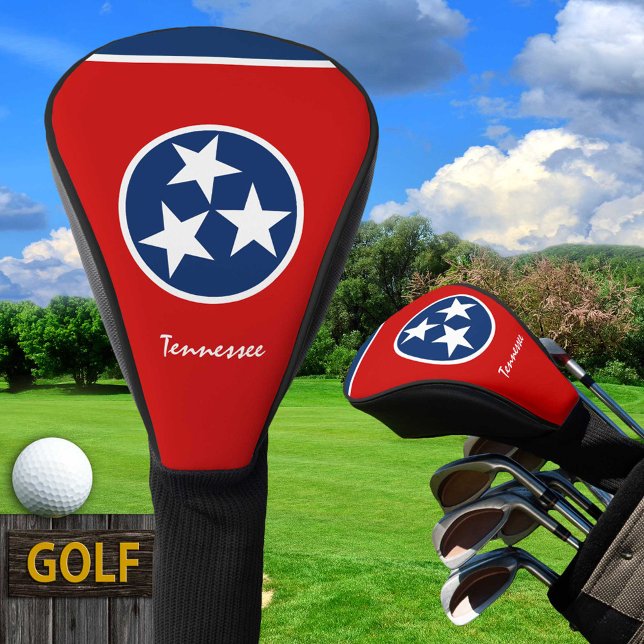 Couvre-club De Golf Tennessee Drapeau Golf Driver Cover / Golfing USA (Créateur téléchargé)