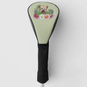 Couvre-club De Golf Tenterfield Terrier à poil doux Fleurs colorées Ve
