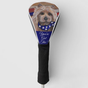COUVRE-CLUB DE GOLF  TERRIER AUSTRALIEN  
