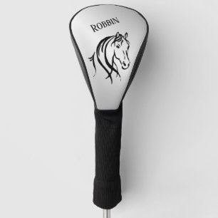 Couvre-club De Golf Tête de cheval sur argent personnel