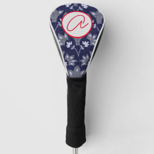 Couvre-club De Golf TÊTE DE GOLF COUVRE LE MODÈLE FLORAL BLEU do-it-yo