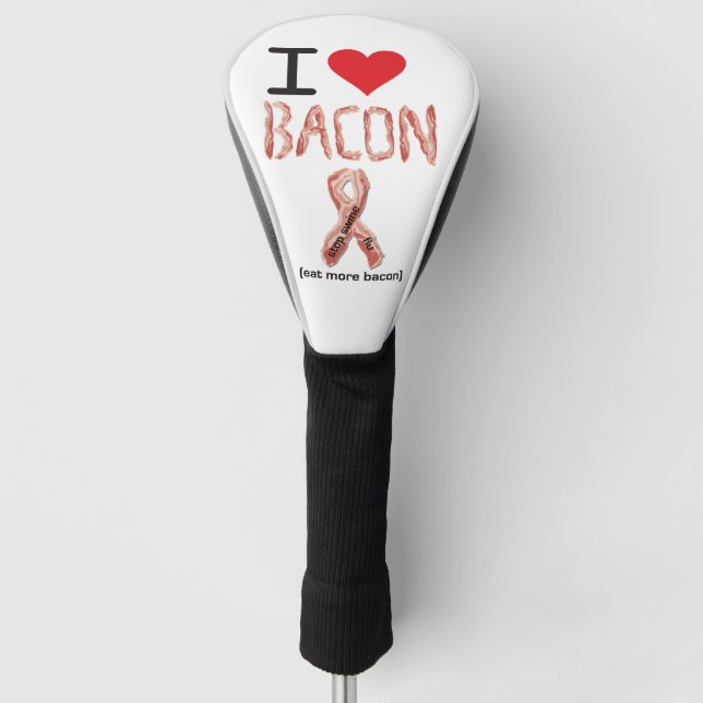 Couvre-club De Golf tête de golf de bacon (Devant)